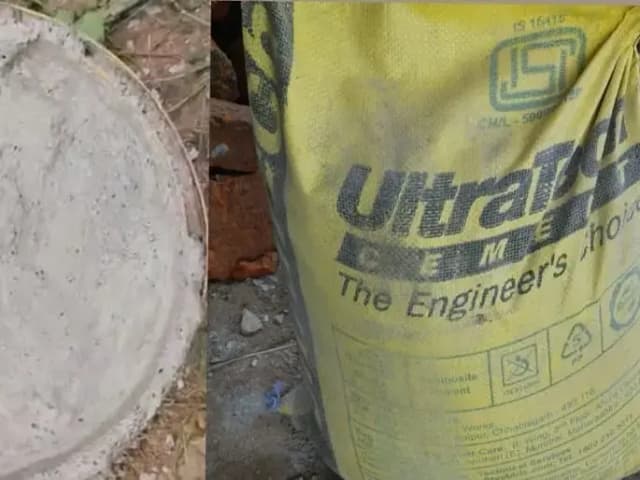 Sonbhadra News: अल्ट्राटेक की बोरी में नकली सीमेंट, क्षेत्र में चर्चाओ का बाज़ार गर्म.