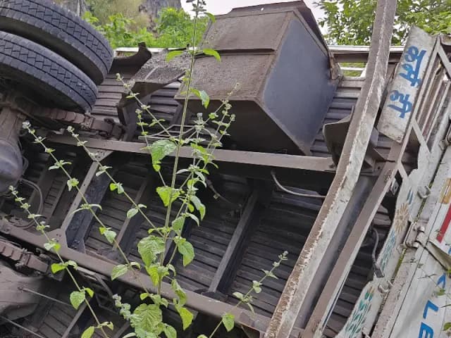 Sonbhadra News: मकरा खदान के पास भीषण सड़क हादसा, 100 फीट खाई में गिरी टाटा 207 की ड्राइवर की मौत.