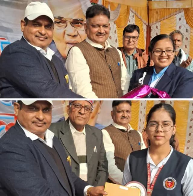 Sonbhadra News: 'विकसित भारत @2047' विषय पर कॉलेजों के बीच प्रतियोगिता का आयोजन, छात्राओं ने उत्साहपूर्वक लिया भाग.