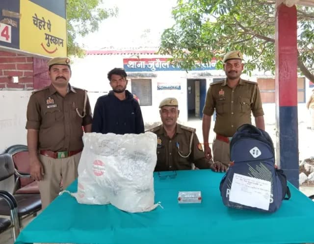 Sonbhadra News: जुगैल पुलिस ने शत-प्रतिशत माल के साथ आरोपी को किया गिरफ्तार.