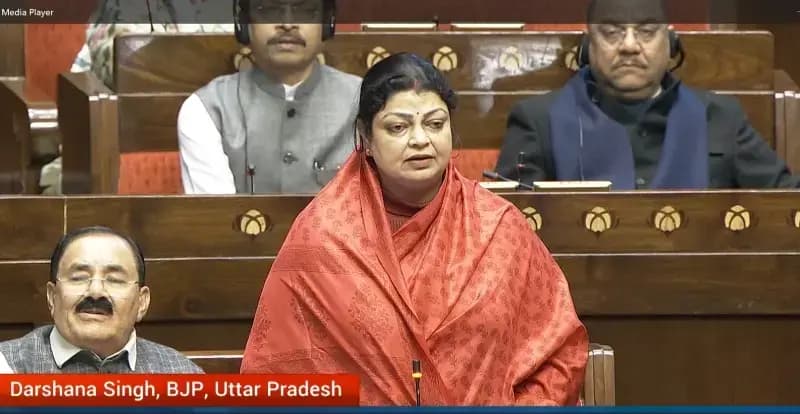 Chandauli News:राज्यसभा में सांसद दर्शना सिंह ने बजट 2026 को बताया विकसित भारत की मजबूत नींव.
