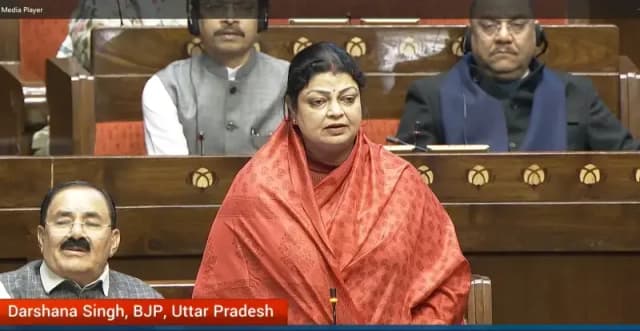 Chandauli News:राज्यसभा में सांसद दर्शना सिंह ने बजट 2026 को बताया विकसित भारत की मजबूत नींव.
