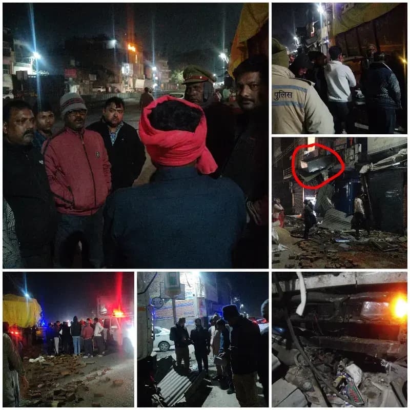 Sonbhadra News: तेज रफ्तार ट्रेलर ने मचाया कहर, तीन शेड व 5 वाहन क्षतिग्रस्त, बड़ा हादसा टला.