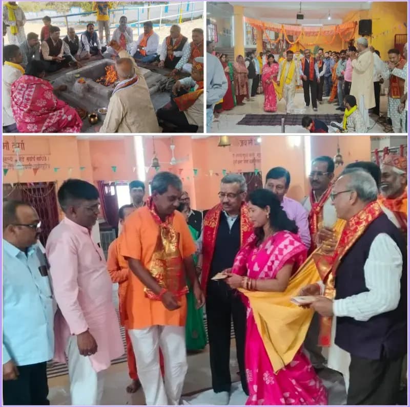 Sonbhadra News: रिहंदेश्वर धाम में अखंड मानस पाठ का हुआ भव्य समापन.