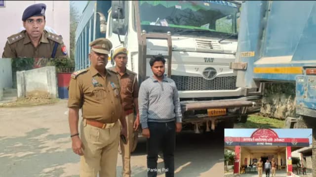 Sonbhadra News: अवैध खनन के खिलाफ संयुक्त टीम की कार्रवाई, हाइवा वाहन जब्त, सह-चालक गिरफ्तार.