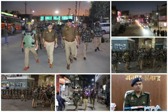 Sonbhadra News: होली-रमजान को लेकर रॉबर्ट्सगंज में फ्लैग मार्च, एसपी ने दिया शांति का संदेश.