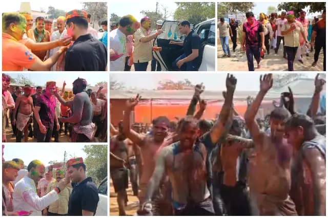 Sonbhadra News: पुलिस लाइन में होली मिलन समारोह का आयोजन.
