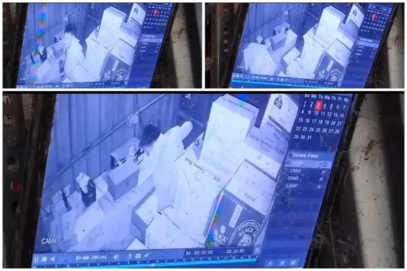 Sonbhadra News: अंग्रेजी शराब की दुकान में लाखों की चोरी, सीसीटीवी में कैद हुई वारदात.
