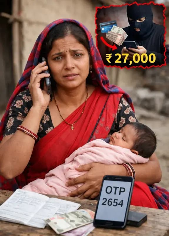 Chandauli News: फोन पर ओटीपी पूछ प्रसूता के खाते से उड़ाये 27 हजार, सरकारी अनुदान का लालच देकर बनाया शिकार.
