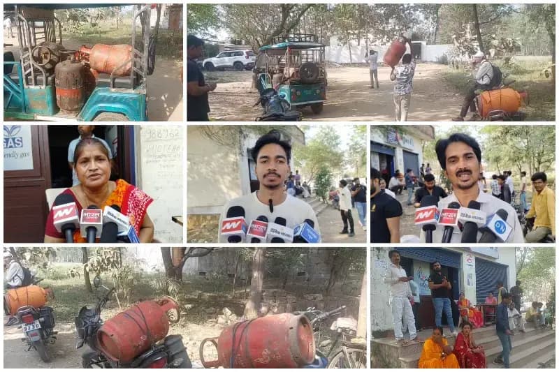 Sonbhadra News: ईरान-इजराइल-अमेरिका तनाव से बढ़ी टेंशन, गैस की कमी की आशंका में उपभोक्ताओं में बढ़ी हलचल.