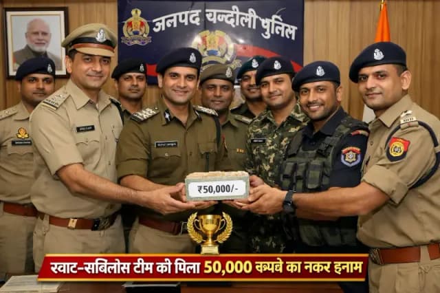 Chandauli News: शराब तस्करी पर बड़ी कार्रवाई, स्वाट-सर्विलांस टीम को 50 हजार का इनाम.
