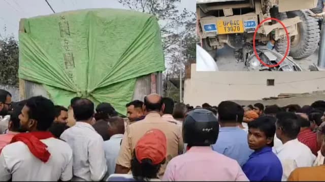 Sonbhadra News: तेज रफ्तार हाइवा ने स्कूटी सवार युवक को कुचला, मौके पर दर्दनाक मौत.
