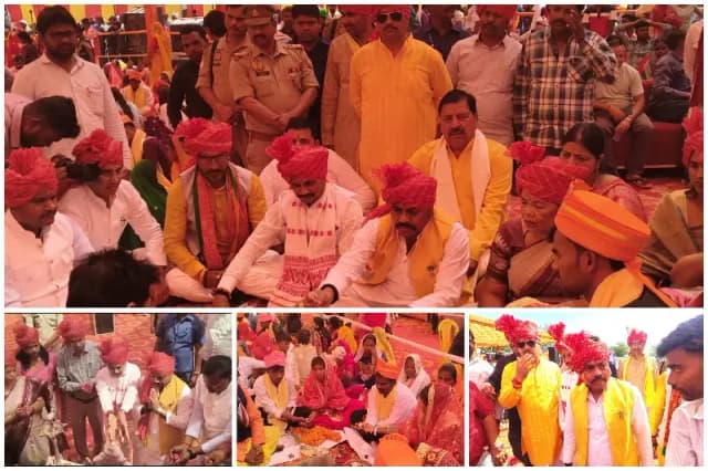 Sonbhadra News: चोपन में मुख्यमंत्री सामूहिक विवाह योजना के तहत 324 जोड़ों का विवाह संपन्न हुआ, 322 हिन्दू व 2 मुस्लिम जोड़े शामिल रहे.