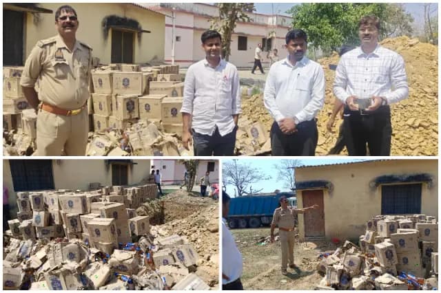 Sonbhadra News: “ऑपरेशन दहन” के तहत अवैध शराब के खिलाफ बड़ी कार्रवाई.
