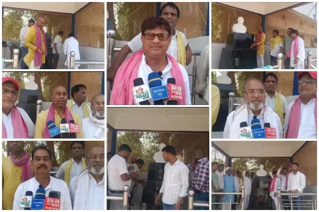 Sonbhadra News: बाबा साहब की जयंती पर सपा कार्यकर्ताओं ने किया स्वच्छता अभियान, दुग्धाभिषेक कर किया नमन. 
