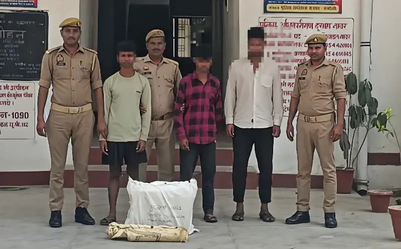 Chandauli News: चोरी का खुलासा, 3 अभियुक्त गिरफ्तार, बैटरी व समर्सिबल मोटर बरामद.
