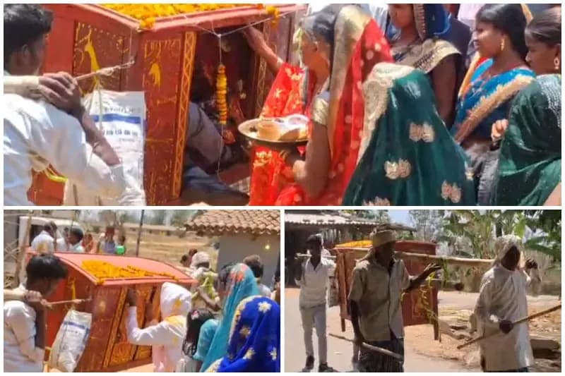 Sonbhadra News: पालकी में निकली अनोखी बारात, परंपरा को जीवित देख लोग बनाने लगे वीडियो, वीडियो हुआ वायरल.