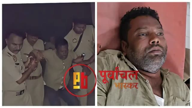 Chandauli News: हिस्ट्रीशीटर धर्मेंद्र भारती के साथ पुलिस की मुठभेड़,बदमाश के दोनों पैरों में लगी गोल.
