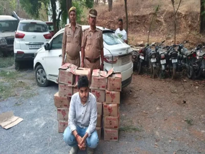 Sonbhadra News: दुद्धी में पुलिस की बड़ी कार्रवाई, 240 लीटर अवैध बीयर बरामद.