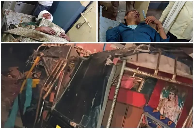 Sonbhadra News: अज्ञात वाहन की टक्कर से टेंपो चालक की मौत, चार घायल.