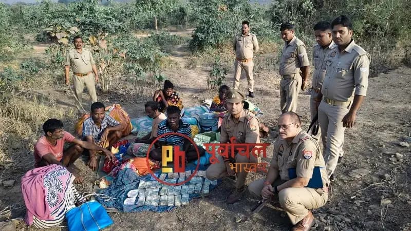 Chandauli News: 12 घंटे में 16 लाख की ठगी का खुलासा, 7 आरोपी गिरफ्तार.
