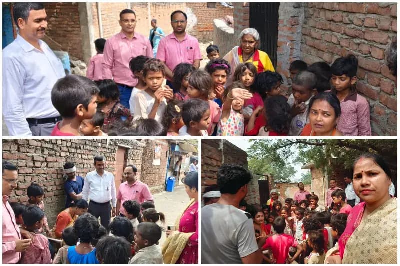 Sonbhadra News: विकास खंड चोपन में शत-प्रतिशत नामांकन के लिए डोर-टू-डोर अभियान, 51 बच्चे चिन्हित.