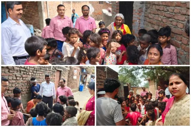 Sonbhadra News: विकास खंड चोपन में शत-प्रतिशत नामांकन के लिए डोर-टू-डोर अभियान, 51 बच्चे चिन्हित.