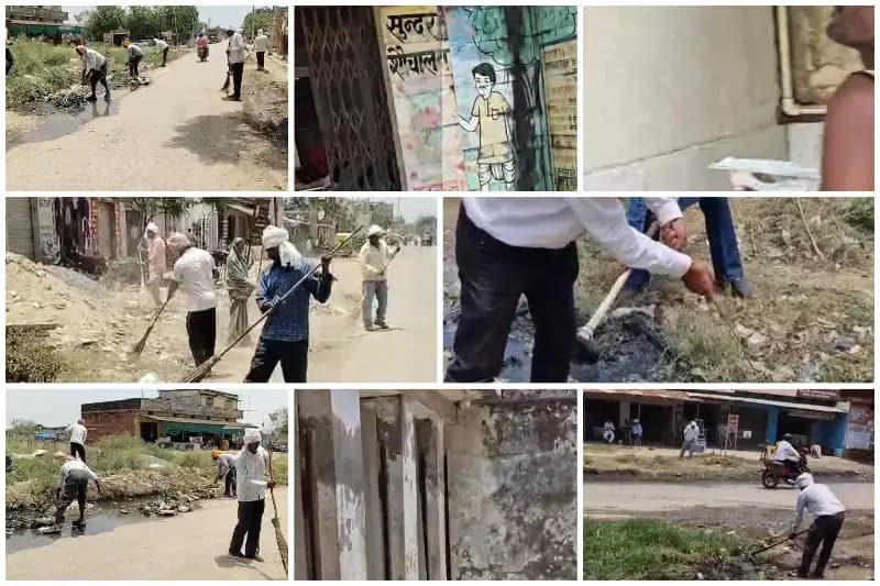 Sonbhadra News: जिलाधिकारी के निर्देश पर 100 कर्मियों की टीम ने संभाली कमान.