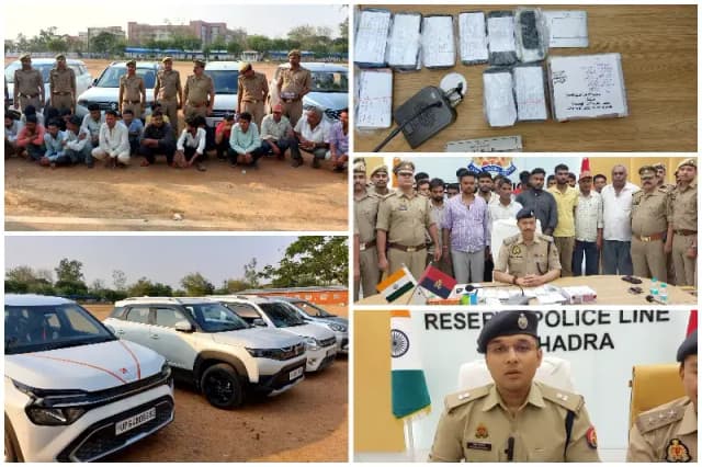 Sonbhadra News: म्योरपुर में अंतरप्रांतीय जुआ गैंग का पर्दाफाश, 20 आरोपी गिरफ्तार.
