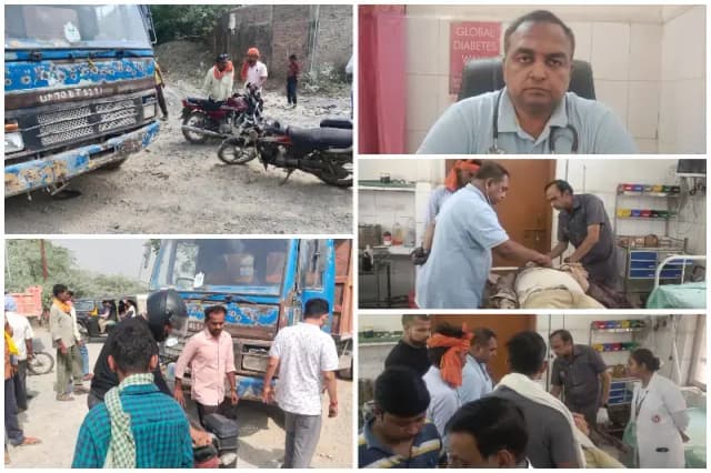 Sonbhadra News: तेज रफ्तार टिप्पर वाहन का कहर, चपेट में आने से बाइक सवार की मौत.