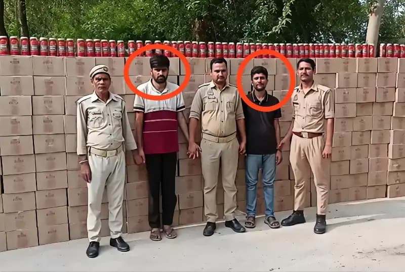Chandauli News: भूसी के नीचे छिपाकर बिहार भेजी जा रही 61 लाख की बीयर पकड़ी गई, दो तस्कर गिरफ्तार.

