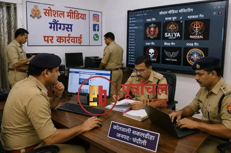 Chandauli News: सोशल मीडिया पर सक्रिय गैंगों पर पुलिस की नजर, सकलडीहा में आधा दर्जन गैंग चिन्हित.
