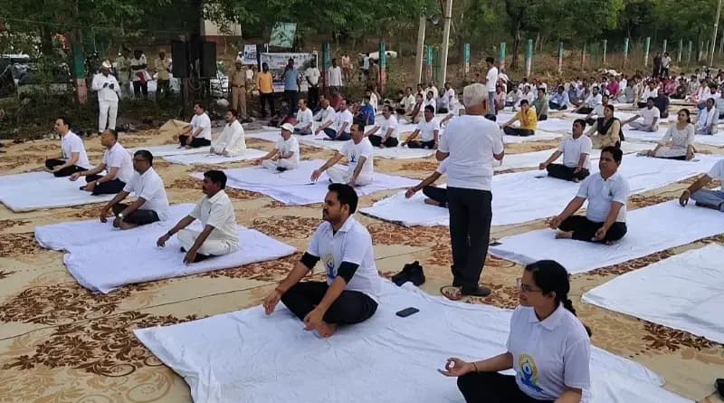 Sonbhadra News: सलखन फॉसिल्स पार्क में योग का महाकुंभ, गुंजा योग का संदेश, इतिहास और स्वास्थ्य के संगम का दिखा अद्भुत नज़ारा.