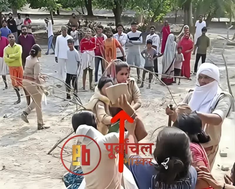 Chandauli News: हाईकोर्ट के आदेश पर पैमाइश के दौरान बवाल, पुलिस-राजस्व टीम पर पथराव, महिला सिपाही समेत चार घायल.
