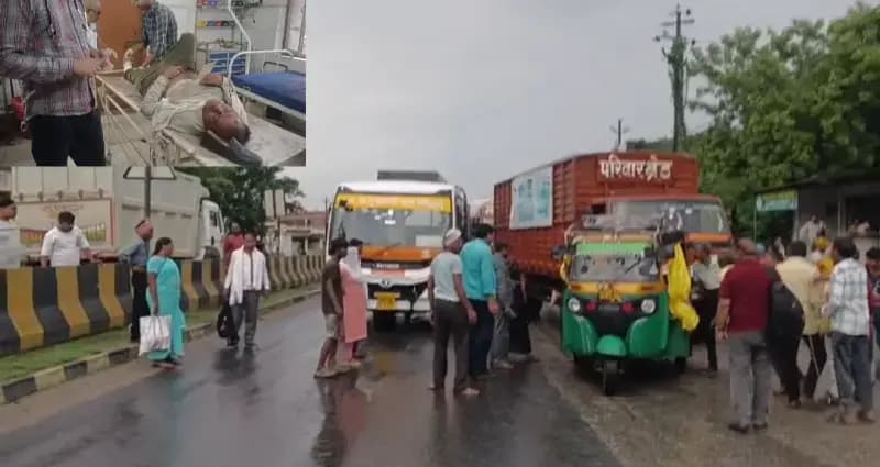 Sonbhadra News: तेज रफ्तार अनुबंधित बस ने बाइक सवार को मारी टक्कर, चालक फरार; घायल जिला अस्पताल रेफर.