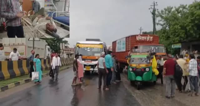 Sonbhadra News: तेज रफ्तार अनुबंधित बस ने बाइक सवार को मारी टक्कर, चालक फरार; घायल जिला अस्पताल रेफर.