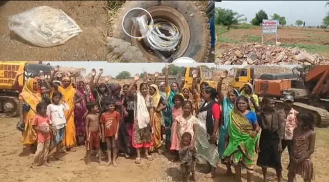 Sonbhadra News: आबादी के बीच संचालित पत्थर खदान के खिलाफ ग्रामीणों का फूटा गुस्सा, ब्लास्टिंग रुकवाकर किया प्रदर्शन.
