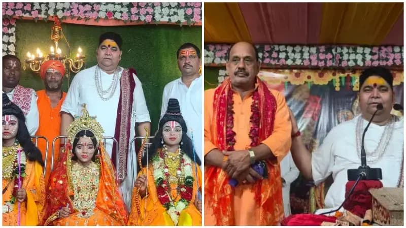Sonbhadra News: सीता विदाई प्रसंग सुन भावुक हुए श्रद्धालु, श्रीराम कथा में गूंजे जय श्रीराम के जयघोष.