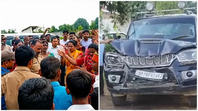 Sonbhadra News: हाइवा की टक्कर से किन्नरों की स्कॉर्पियो क्षतिग्रस्त, मरम्मत की मांग को लेकर एक घंटे तक लगा जाम.