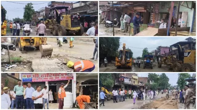 Sonbhadra News: आरओबी निर्माण से राहत की पहल: प्रशासन ने शुरू कराया वैकल्पिक मार्ग निर्माण, जल्द मिलेगी जाम से निजात.