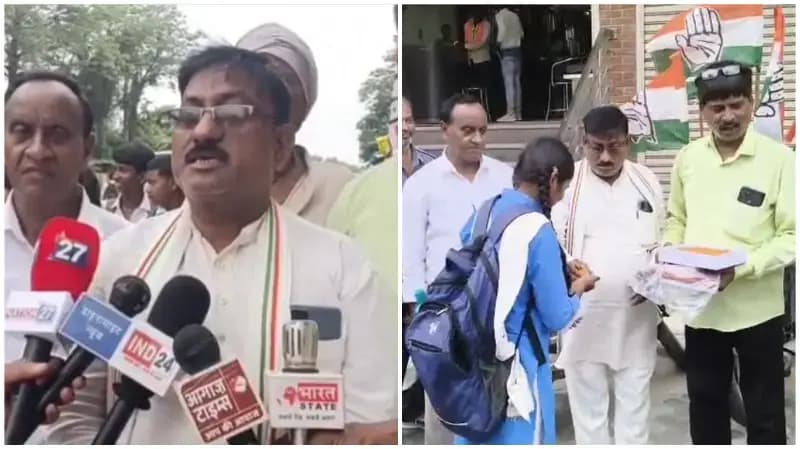 Sonbhadra News: छात्रों और युवाओं के संघर्ष की जीत पर कांग्रेसियों ने बांटी मिठाई, सरकार पर साधा निशाना.