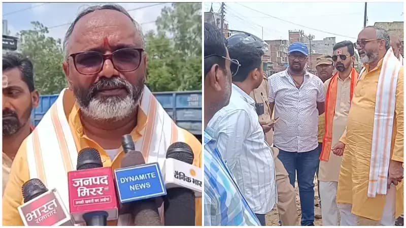 Sonbhadra News: आरओबी निर्माण की धीमी रफ्तार पर भड़के सदर विधायक, अधिकारियों को लगाई फटकार.