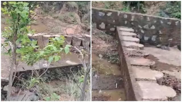 Sonbhadra News: दो साल बाद भी अधूरा पड़ा लाखों का ड्रम चेकडैम, ग्रामीणों ने उठाए सवाल.