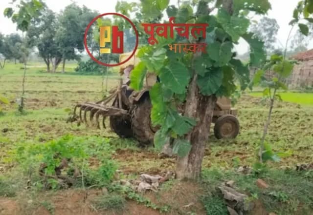 Chandauli News: वन भूमि पर अवैध जुताई पर वन विभाग की बड़ी कार्रवाई, ट्रैक्टर जब्त, 10 लोगों पर एफआईआर.

