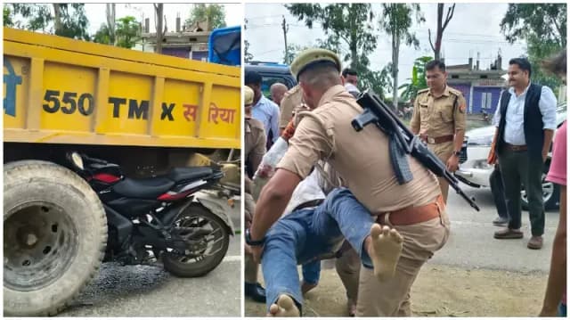 Sonbhadra News: कर्तव्य से बढ़कर मानवता: घायल को देख डीएम-एसपी ने रोका काफिला.