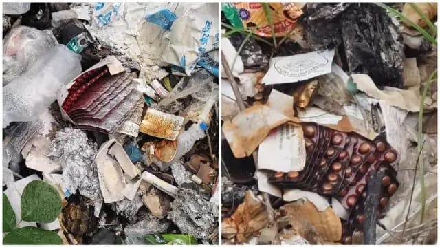 Sonbhadra News: बभनी सीएचसी में मेडिकल वेस्ट के साथ मिली जली दवाएं, उठे गंभीर सवाल.
