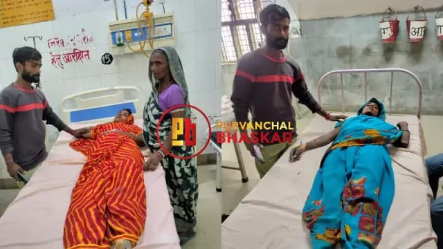 Chandauli News: धान की रोपाई के दौरान गिरी आकाशीय बिजली, की चपेट में आकर महिला समेत चार घायल.
