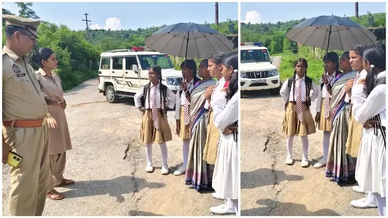 Sonbhadra News: बीजपुर पुलिस ने डोडहर में बच्चों को किया साइबर अपराध के प्रति जागरूक.