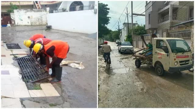 Sonbhadra News: वार्ड 18 राजकुमारी नगर में जलजमाव से राहत के लिए नगर पंचायत ने शुरू कराया अभियान.