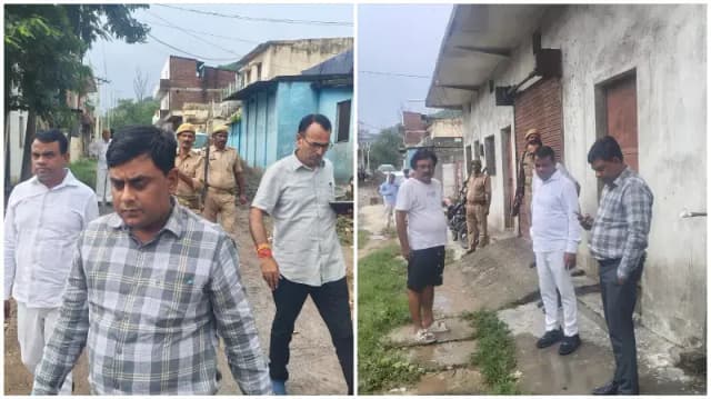 Sonbhadra News: अंबेडकरनगर में जलभराव का एसडीएम ने लिया जायजा, एनसीएल दुद्धीचुआ को दिया सख्त निर्देश.